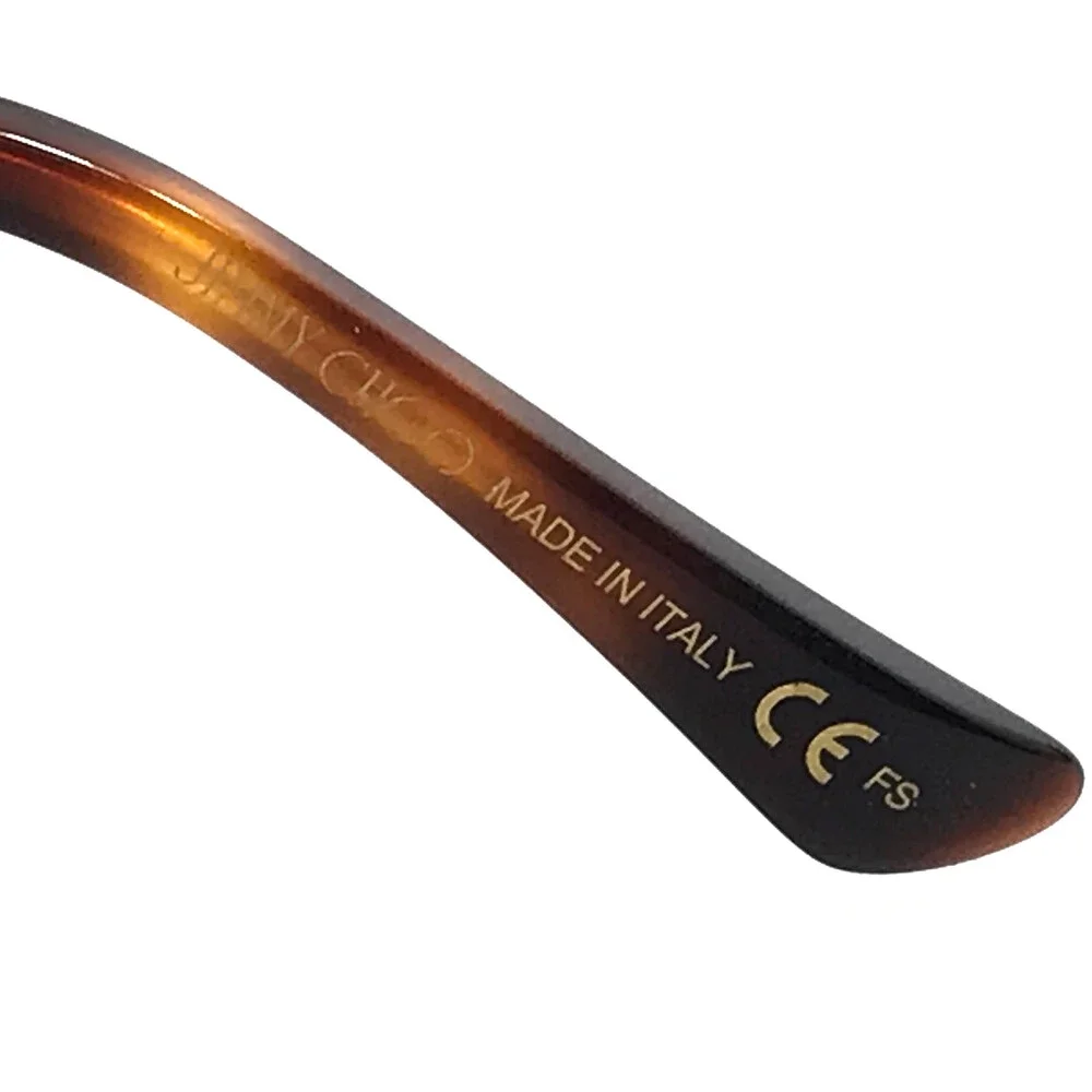 Jimmy Choo Eyeglasses Frames JC307/F 06J Tortoise Rose Gold Crystals 52-17-145